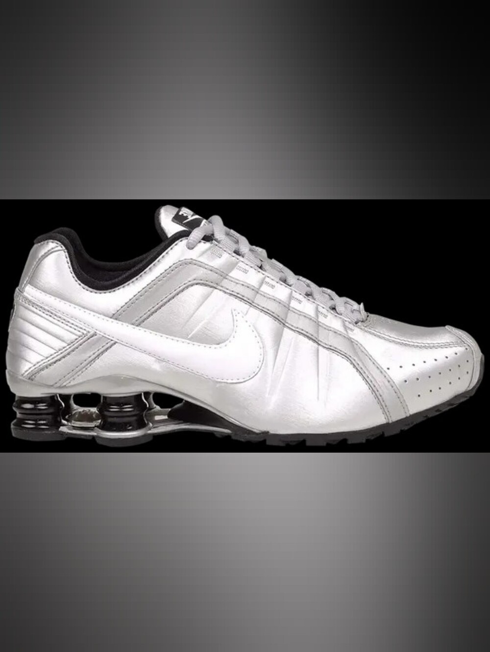 Nike Shox Junior Silver Mettalic Women's Low-Top Trainer